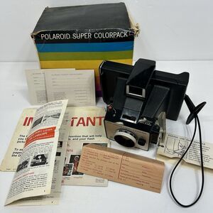 Polaroid Colorpack Land Camera Vintage 1970s W/ Box Manual Original Paperwork